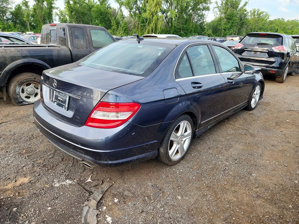 2011 Mercedes-benz C class VIN WDDGF8BB3BR163563 COPART salvage auction — FRONT END, CT - CERT OF TITLE-SALVAGE, sold $550 on 2026-08-14 (photo 3)