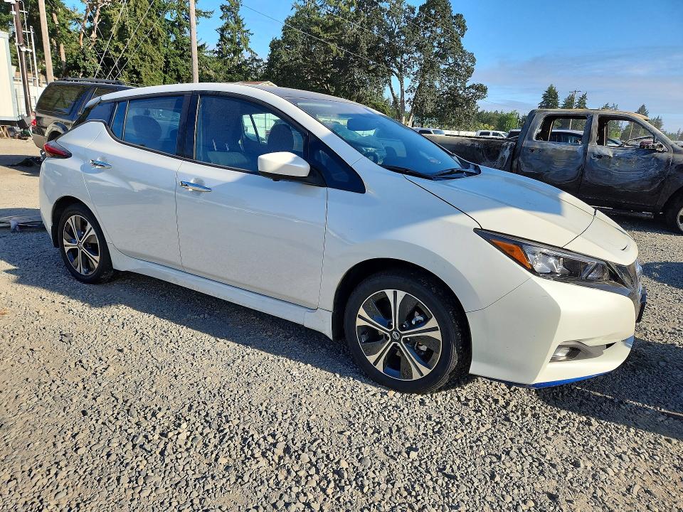 2022 Nissan Leaf VIN 1N4BZ1CV8NC551283 COPART salvage auction — FRONT END, Wa - Bill Of Sale, sold $7,500 on 2026-08-07 (photo 4)