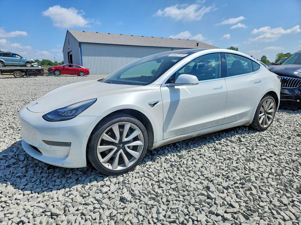 2019 Tesla Model 3 VIN 5YJ3E1EA7KF402365 COPART salvage auction — FRONT END, Oh - Cert Of Title-Salvage, sold $7,400 on 2026-07-09 (photo 1)
