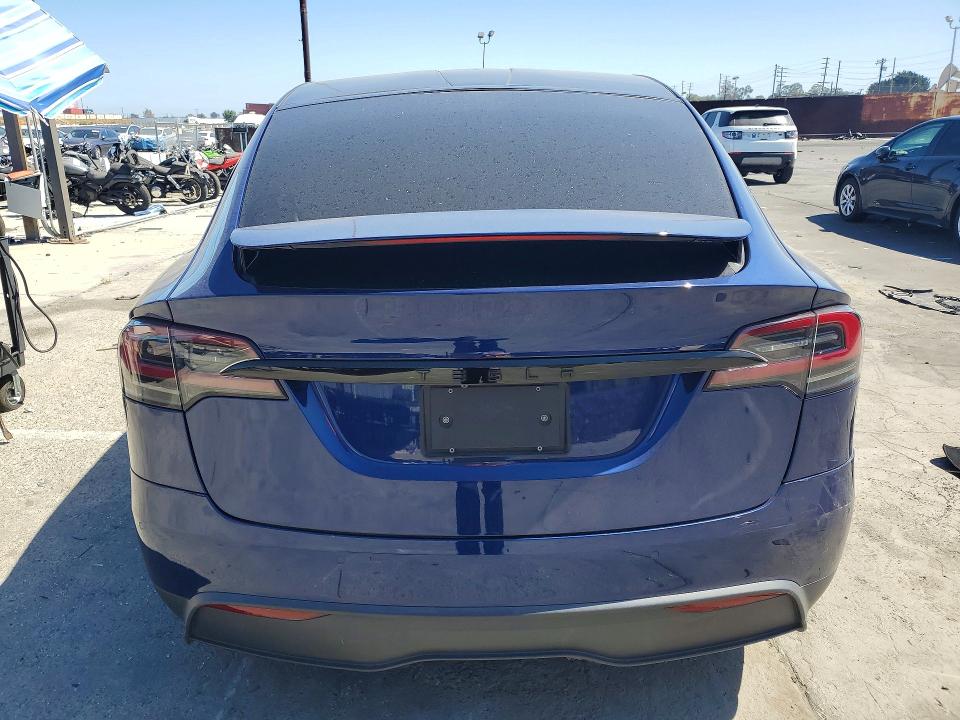 2022 Tesla Model x VIN 7SAXCAE52NF350628 COPART salvage auction — FRONT END, Ca - Salvage Certificate, sold $13,900 on 2026-07-24 (photo 6)