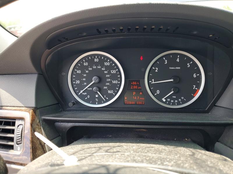 2006 BMW 5er VIN WBANN73586CN02573 COPART salvage auction — HAIL, Oh - Cert Of Title-Salvage, sold $550 on 2026-07-16 (photo 9)