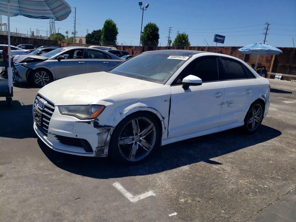 2016 Audi A3 VIN WAUA7GFF9G1071123 COPART salvage auction — FRONT END, Ca - Salvage Certificate, sold $1,950 on 2026-07-17 (photo 1)