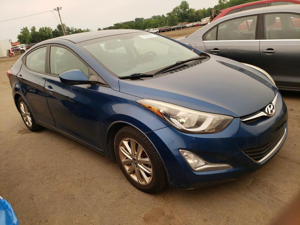 2014 Hyundai Elantra VIN KMHDH4AE6EU179460 COPART salvage auction — REAR END, Ct - Certificate Of Title, sold $1,250 on 2026-07-24 (photo 4)