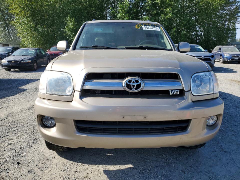 2006 Toyota Sequoia VIN 5TDBT44A26S264546 COPART salvage auction — REAR END, WA - VEHICLE CERT OF OWNERSHIP-TITL, sold $4,400 on 2026-07-13 (photo 5)