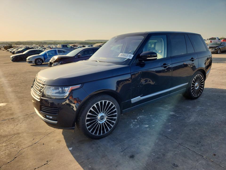 2016 Land rover RANGE ROVER VIN SALGR2PF9GA309439 COPART salvage auction — SIDE, Tx - Salvage Vehicle Title, sold $1,300 on 2026-07-27 (photo 1)
