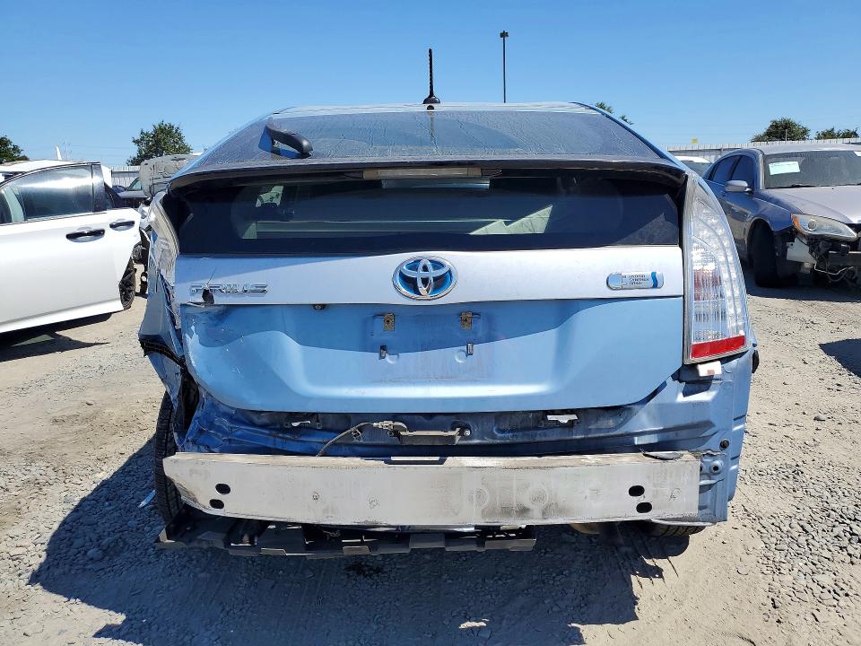 2014 Toyota Prius VIN JTDKN3DP5E3051311 COPART salvage auction — REAR END, Ca - Salvage Certificate, sold $625 on 2026-07-30 (photo 6)