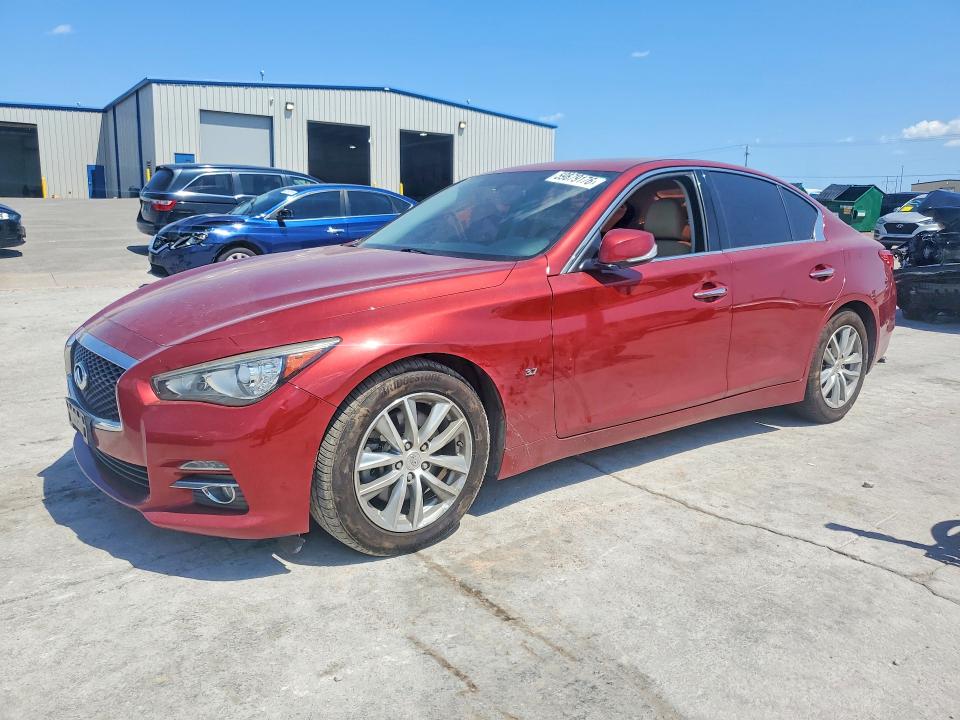 2015 Infiniti Q50 VIN JN1BV7APXFM335141 COPART salvage auction — FRONT END, Ok - Certificate Of Title, sold $2,000 on 2026-07-14 (photo 1)