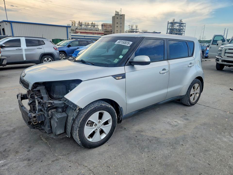 2014 Kia Soul VIN KNDJN2A26E7734979 COPART salvage auction — FRONT END, La - Cert Of Title-Salvage, sold $700 on 2026-07-15 (photo 1)