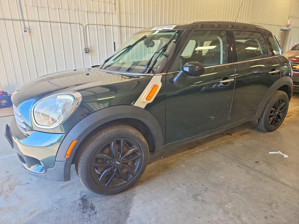 2012 Mini Cooper VIN WMWZB3C57CWM03935 COPART salvage auction — HAIL, MN - CERT OF TITLE-PRIOR SALVAGE, sold $700 on 2026-07-28 (photo 1)