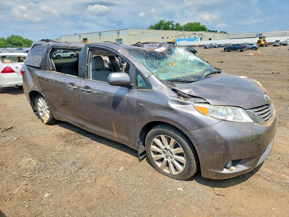 2016 Toyota Sienna VIN 5TDDK3DC4GS143915 COPART salvage auction — ALL OVER, Ct - Cert Of Title-Salvage, sold $975 on 2026-07-28 (photo 4)