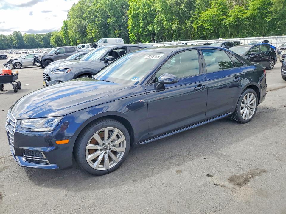 2018 Audi A4 VIN WAUDNAF43JA171014 COPART salvage auction — WATER/FLOOD, Nj - Cert Of Title-Salvage Flood, sold $2,250 on 2026-07-28 (photo 1)