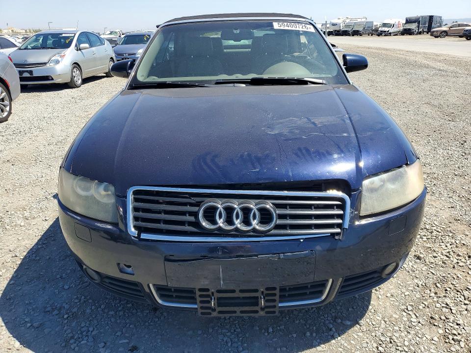 2006 Audi A4 VIN WAUAC48H46K004933 COPART salvage auction — FRONT END, CA - SALVAGE CERTIFICATE, sold $350 on 2026-07-17 (photo 5)