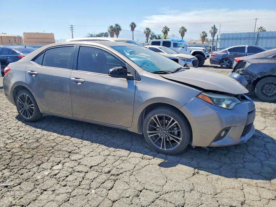 2014 Toyota Corolla VIN 5YFBURHE6EP123980 COPART salvage auction — FRONT END, CA - SALVAGE CERTIFICATE, sold $2,300 on 2026-07-23 (photo 4)