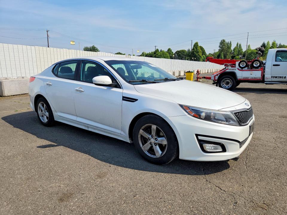 2015 Kia Optima VIN KNAGM4A71F5633928 COPART salvage auction — MECHANICAL, Or - Certificate Of Title, sold $550 on 2026-07-27 (photo 4)