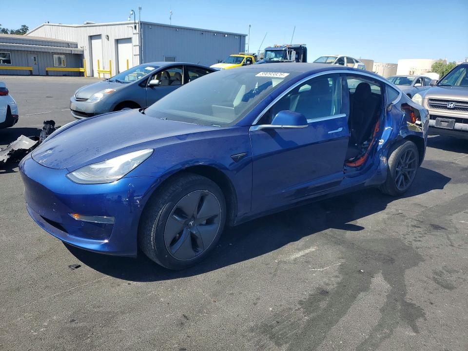 2020 Tesla Model 3 VIN 5YJ3E1EA0LF706042 COPART salvage auction — SIDE, Ca - Salvage Certificate, sold $6,300 on 2026-07-22 (photo 1)