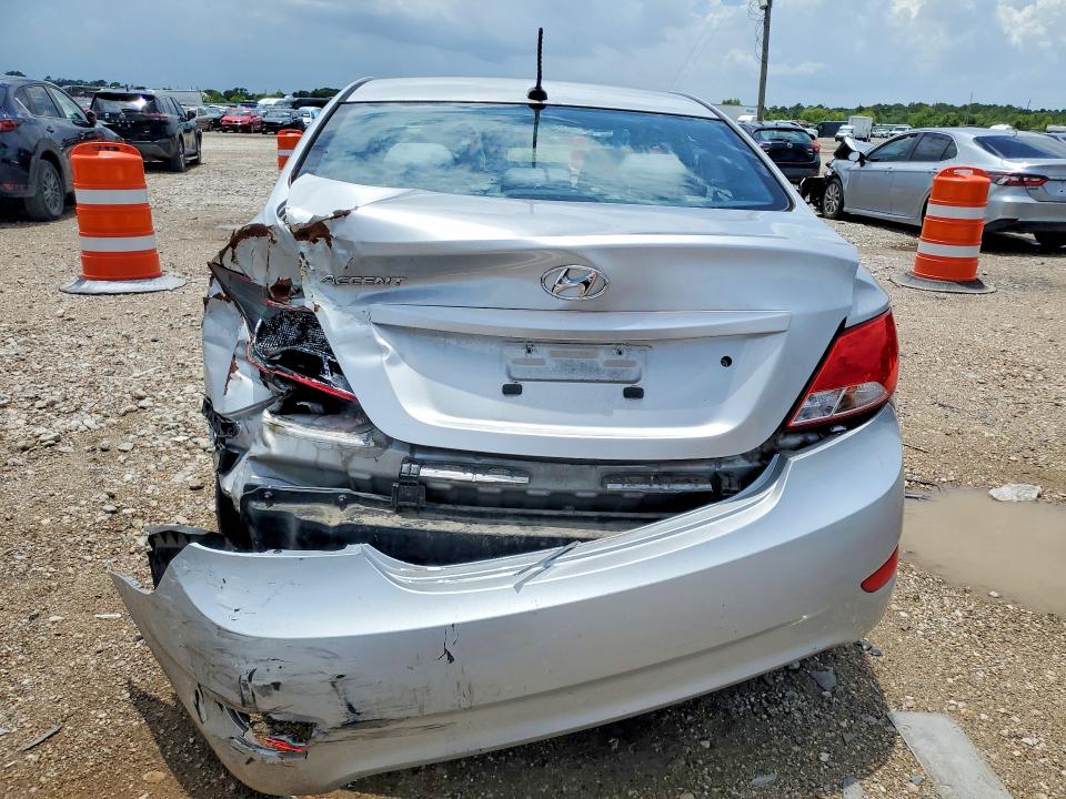 2017 Hyundai Accent VIN KMHCT4AE0HU249596 COPART salvage auction — REAR END, Tx - Salvage Vehicle Title, sold $675 on 2026-07-23 (photo 6)