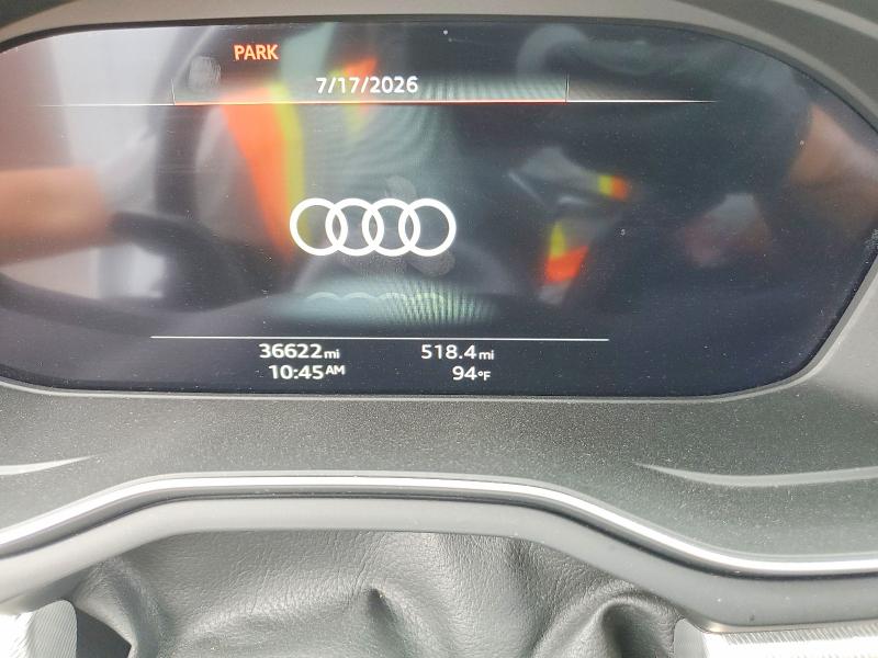 2025 Audi A5 VIN WAUDACF55SA006423 COPART salvage auction — FRONT END, Ca - Certificate Of Title, sold $11,700 on 2026-07-27 (photo 9)