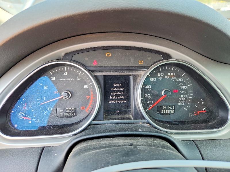 2012 Audi Q7 VIN WA1LGAFEXCD006672 COPART salvage auction — MINOR DENT/SCRATCHES, On - Permit No Brand - Unfit, sold $200 on 2026-07-29 (photo 9)