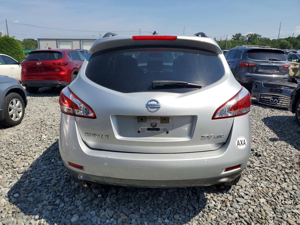 2013 Nissan Murano VIN JN8AZ1MW4DW318368 COPART salvage auction — FRONT END, Ma - Cert Of Title-Reconstrctd Coll, sold $125 on 2026-07-29 (photo 6)