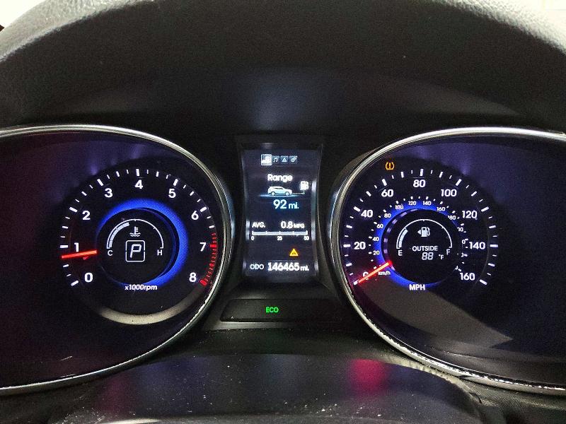 2014 Hyundai Santa fe VIN 5XYZU3LA4EG208126 COPART salvage auction — MECHANICAL, FL - CERTIFICATE OF TITLE, sold $725 on 2026-07-14 (photo 9)