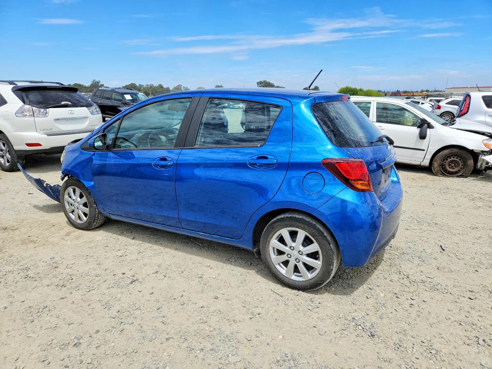 2015 Toyota Yaris VIN VNKKTUD35FA017995 COPART salvage auction — FRONT END, Ca - Salvage Certificate, sold $60 on 2026-07-28 (photo 2)