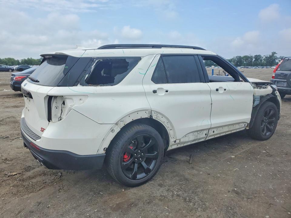 2021 Ford Explorer VIN 1FM5K8GC3MGC41395 COPART salvage auction — FRONT END, Va - Cert Of Title - Salvage, sold $10,600 on 2026-07-29 (photo 3)