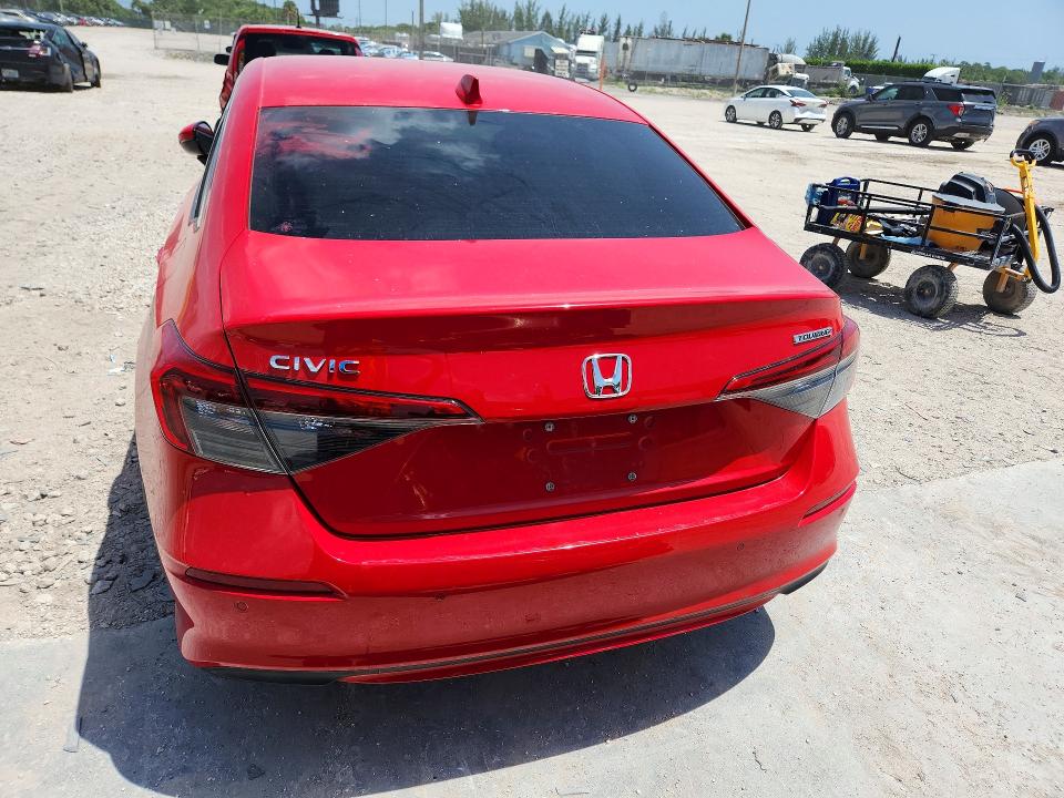 2024 Honda Civic VIN 2HGFE1F90RH302681 COPART salvage auction — FRONT END, Fl - Certificate Of Title, sold $8,600 on 2026-07-30 (photo 6)
