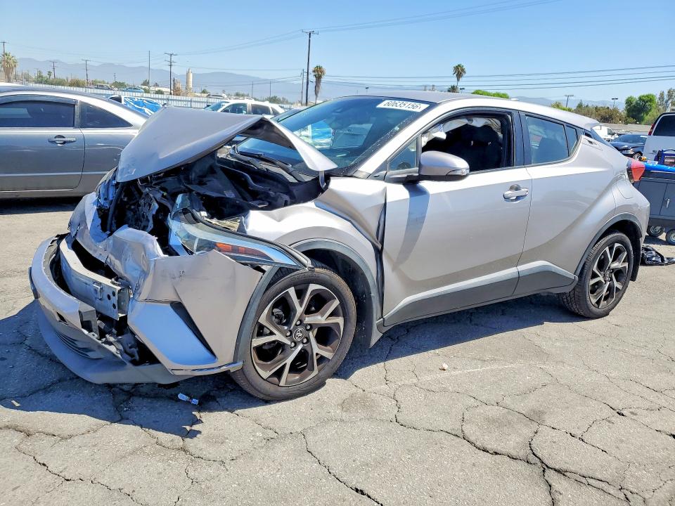 2018 Toyota C-hr VIN NMTKHMBX8JR021596 COPART salvage auction — FRONT END, Ca - Salvage Certificate, sold $1,900 on 2026-07-27 (photo 1)