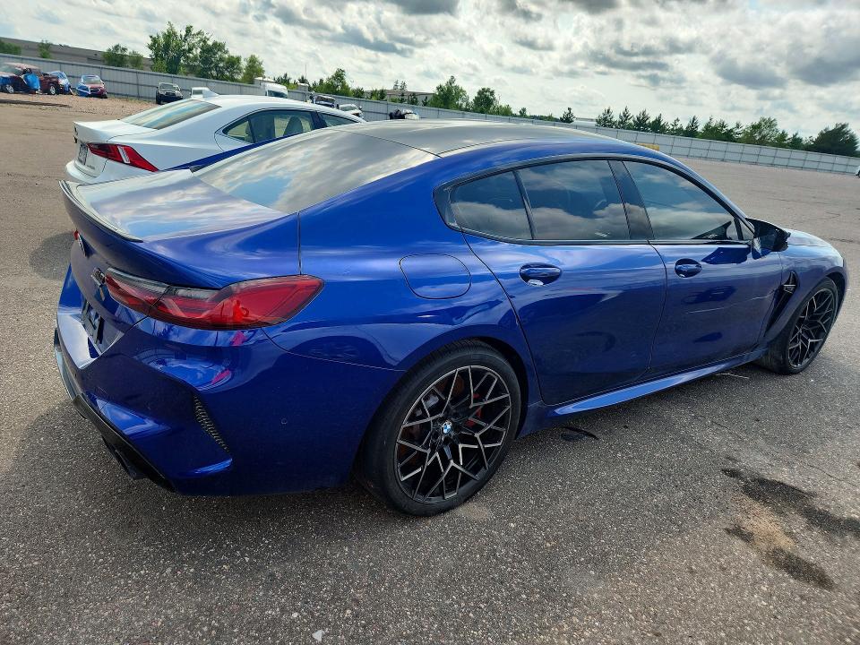 2022 BMW M8 VIN WBSGV0C0XNCH03263 COPART salvage auction — UNDERCARRIAGE, Mn - Cert Of Title-Salvage, sold $35,500 on 2026-07-21 (photo 3)