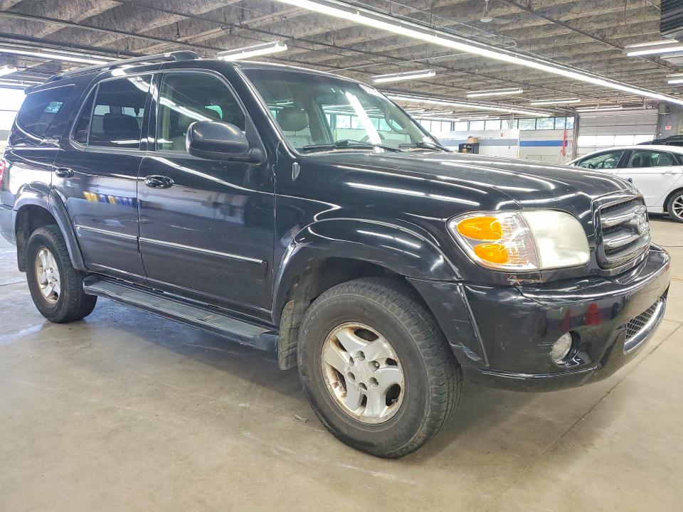 2001 Toyota Sequoia VIN 5TDBT48A71S013458 COPART salvage auction — SIDE, IL - CERTIFICATE OF TITLE, sold $575 on 2026-07-20 (photo 4)