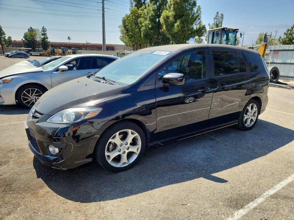 2010 Mazda 5 VIN JM1CR2WL7A0385526 COPART salvage auction — REAR END, Ca - Salvage Certificate, sold $850 on 2026-07-21 (photo 1)