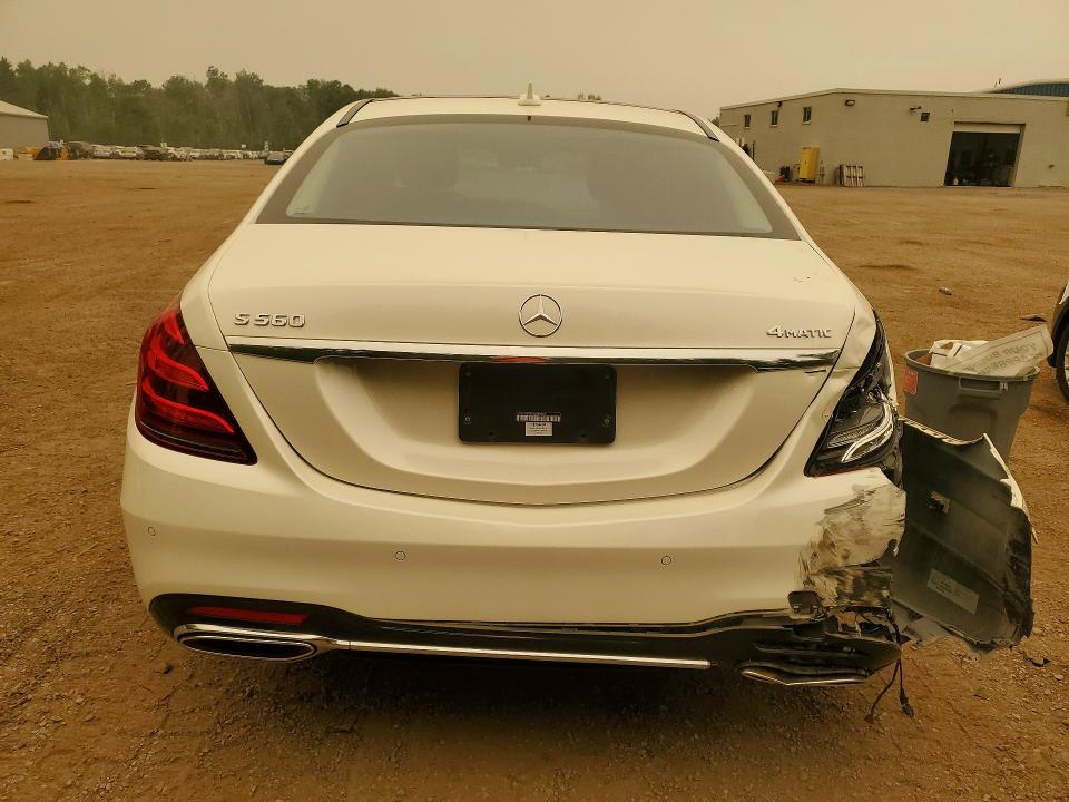 2018 Mercedes-benz S-klasse VIN WDDUF8GBXJA380360 COPART salvage auction — REAR END, On - Permit No Brand - Unfit, sold $28,500 on 2026-08-18 (photo 6)