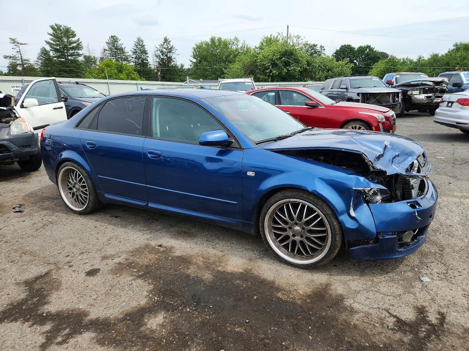 2005 Audi A4 VIN WAULC68E75A068690 COPART salvage auction — FRONT END, Pa - Certificate Of Salvage, sold $175 on 2026-07-21 (photo 4)