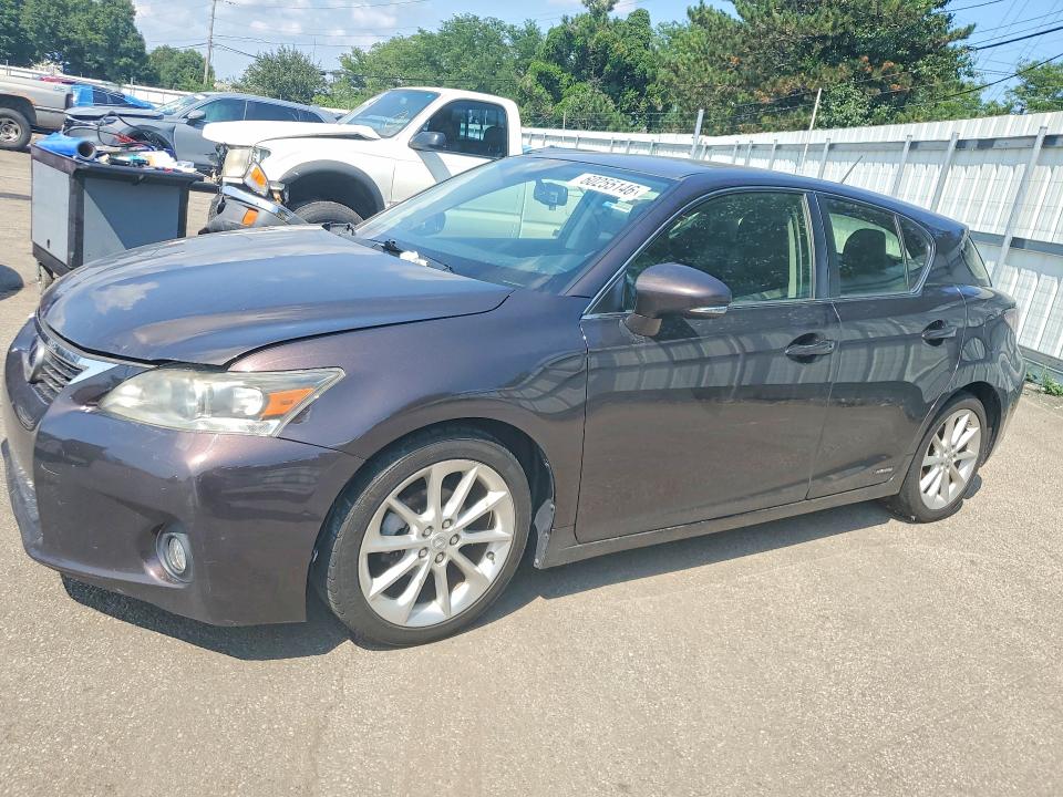 2012 Lexus Ct VIN JTHKD5BH1C2100113 COPART salvage auction — FRONT END, OH - CERT OF TITLE-SALVAGE, sold $80 on 2026-07-31 (photo 1)