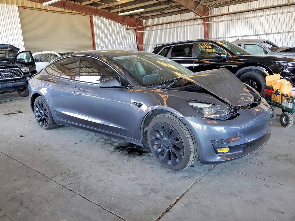 2022 Tesla Model 3 VIN 5YJ3E1EA0NF155176 COPART salvage auction — FRONT END, CA - SALVAGE CERTIFICATE, sold $6,500 on 2026-07-20 (photo 4)