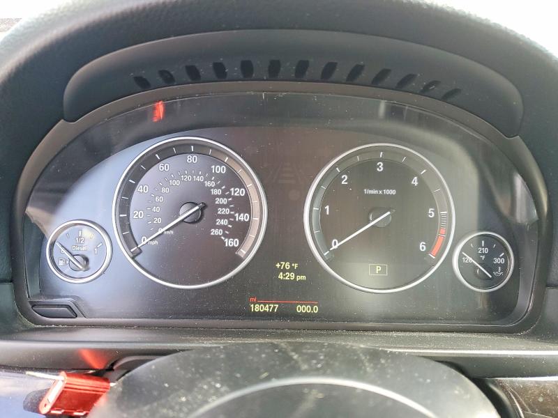 2014 BMW 5er VIN WBAXA5C53ED689349 COPART salvage auction — NORMAL WEAR, Ca - Dis/Dlr/Exp Only Clean Title, sold $2,250 on 2026-07-29 (photo 9)