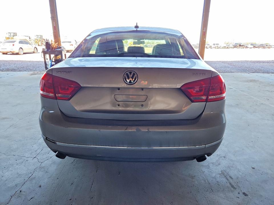 2012 Volkswagen Passat VIN 1VWCM7A39CC104229 COPART salvage auction — FRONT END, AZ - CERTIFICATE OF TITLE, sold $475 on 2026-07-29 (photo 6)