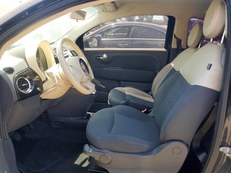 2012 Fiat 500 VIN 3C3CFFAR6CT314002 COPART salvage auction — MECHANICAL, Ca - Salvage Certificate, sold $225 on 2026-08-18 (photo 7)