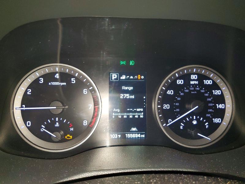 2017 Hyundai Tucson VIN KM8J33A26HU331372 COPART salvage auction — NORMAL WEAR, Az - Certificate Of Title, sold $625 on 2026-07-27 (photo 9)