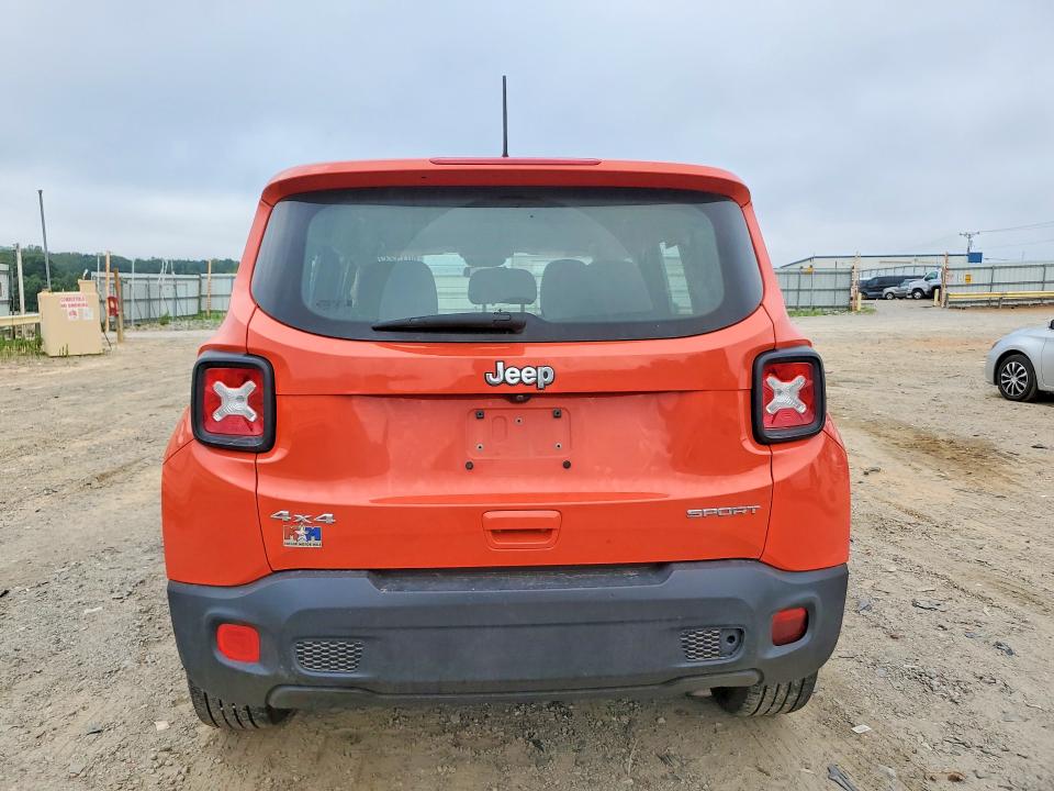 2018 Jeep Renegade VIN ZACCJBAB3JPJ44611 COPART salvage auction — FRONT END, Va - Cert Of Title - Salvage, sold $750 on 2026-07-31 (photo 6)