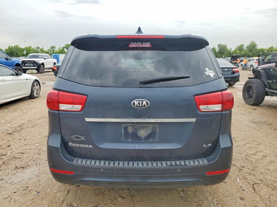 2016 Kia SEDONA VIN KNDMB5C11G6129420 COPART salvage auction — MECHANICAL, TX - CERTIFICATE OF TITLE, sold $725 on 2026-07-17 (photo 6)
