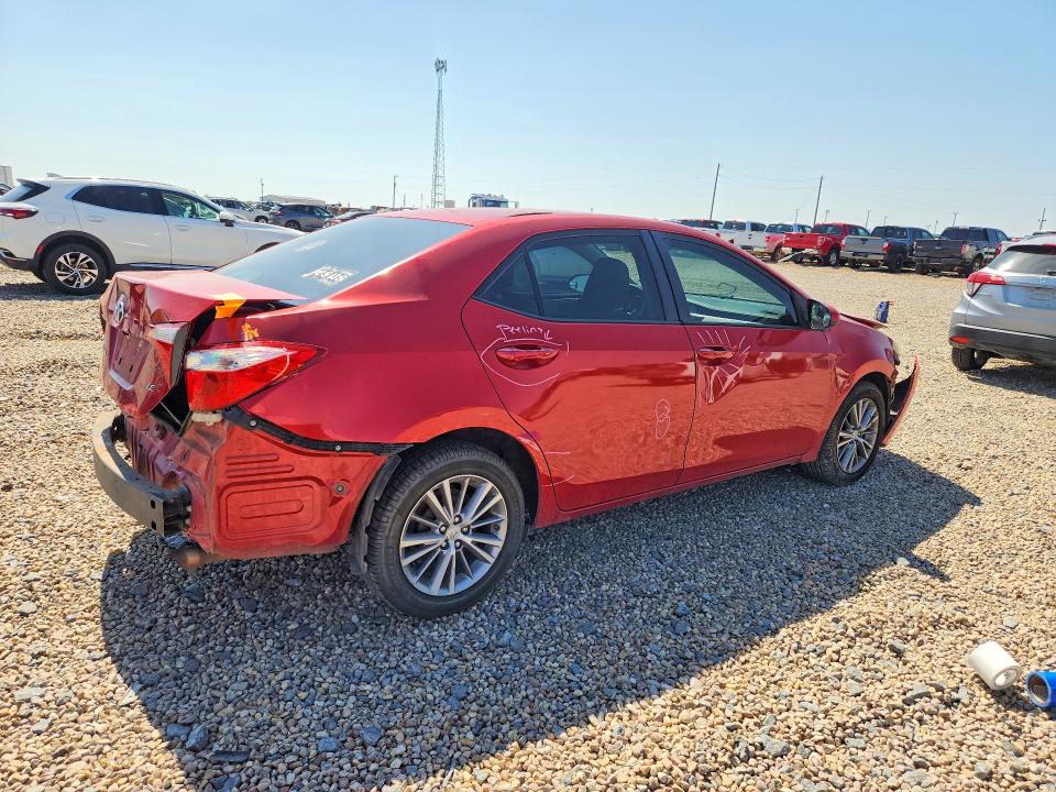 2014 Toyota Corolla VIN 5YFBURHE3EP040197 COPART salvage auction — FRONT END, Tx - Salvage Vehicle Title, sold $2,850 on 2026-07-14 (photo 3)