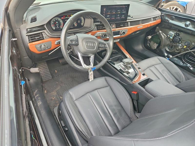 2022 Audi A5 VIN WAUWAGF57NN002113 COPART salvage auction — FRONT END, Pa - Certificate Of Salvage, sold $6,400 on 2026-07-27 (photo 8)