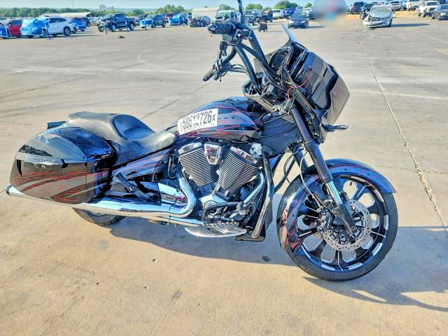 2015 Victory Magnum VIN 5VPUW36N3F3043437 COPART salvage auction — FRONT END, Tx - Salvage Vehicle Title, sold $100 on 2026-07-30 (photo 1)