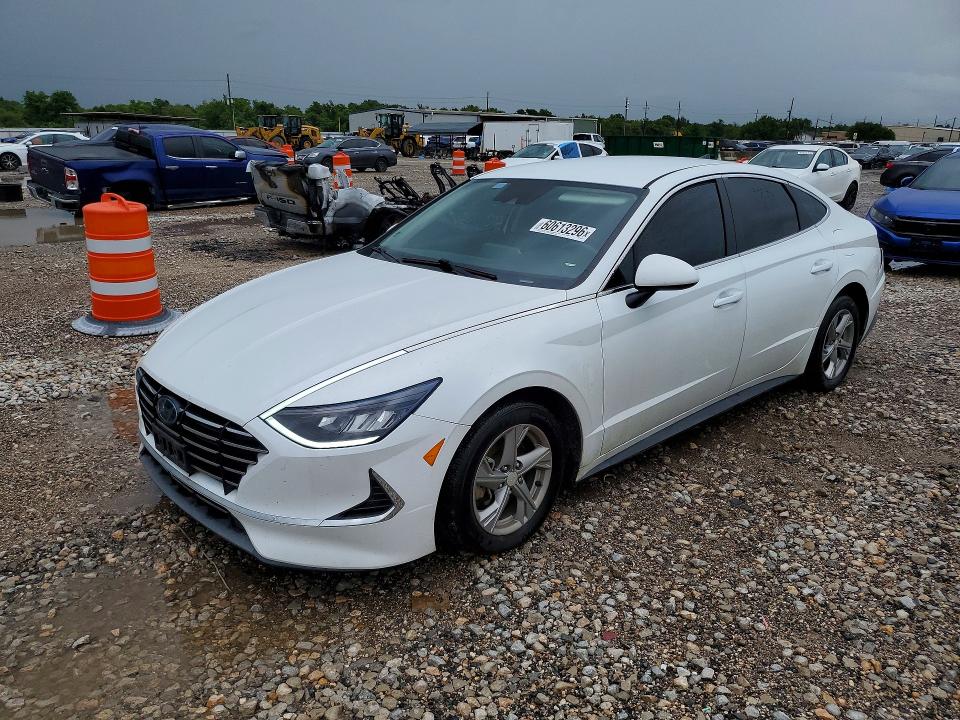 2020 Hyundai Sonata VIN 5NPEG4JA3LH010190 COPART salvage auction — REAR END, TX - SALVAGE VEHICLE TITLE (P), sold $2,600 on 2026-07-20 (photo 1)