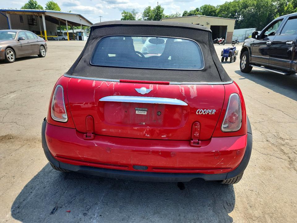 2006 Mini Cooper VIN WMWRF33526TG14277 COPART salvage auction — FRONT END, Ny - Mv-907A Salvage Certificate, sold $325 on 2026-08-10 (photo 6)