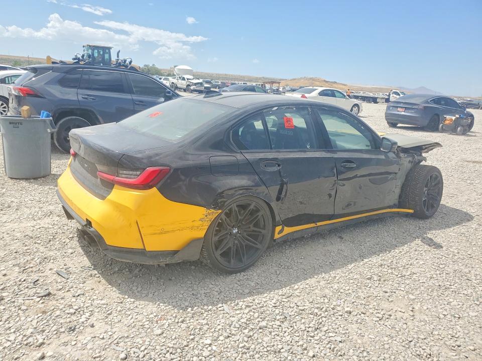 2022 BMW M3 VIN WBS43AY04NFM22983 COPART salvage auction — FRONT END, In - Cert Of Title-Salvage Title (P), sold $15,300 on 2026-07-31 (photo 3)