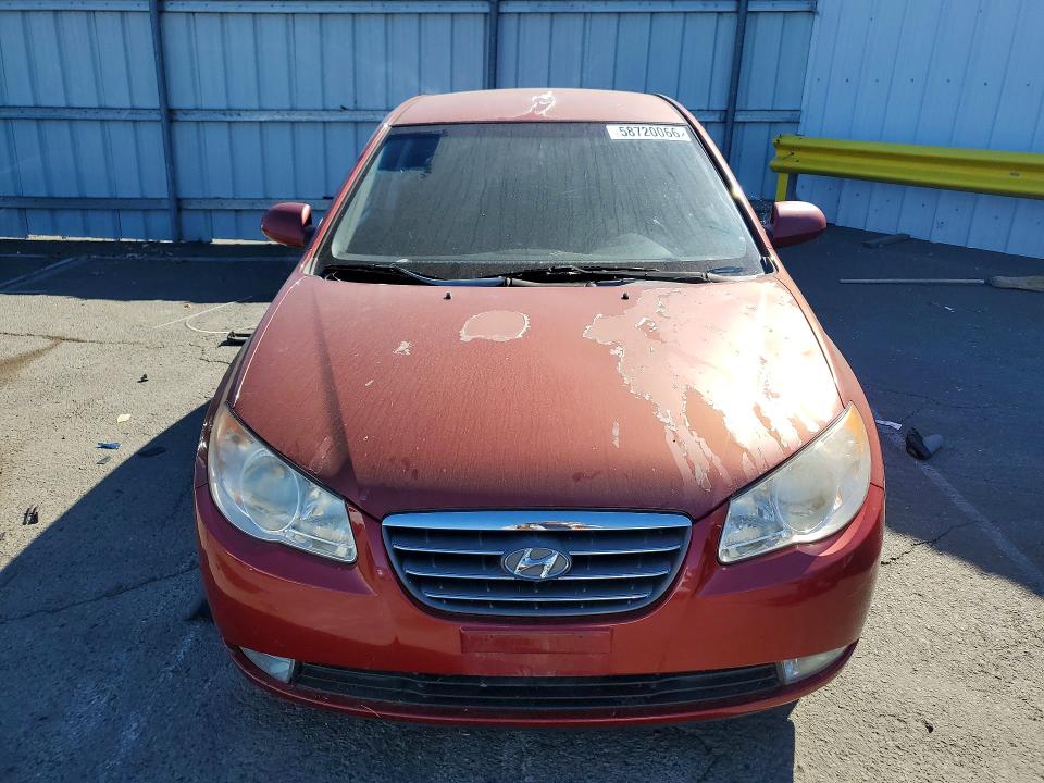 2008 Hyundai Elantra VIN KMHDU46D98U305844 COPART salvage auction — REAR END, CA - SALVAGE CERTIFICATE, sold $575 on 2026-07-17 (photo 5)