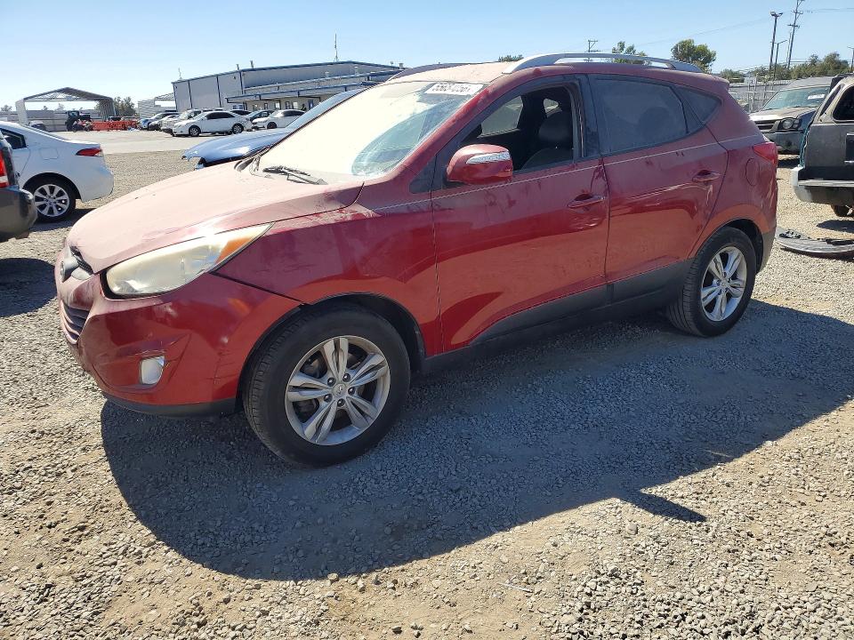 2013 Hyundai Tucson VIN KM8JU3AC5DU579659 COPART salvage auction — FRONT END, Ca - Lien Papers-Clean Or Ac, sold $1,100 on 2026-07-17 (photo 1)