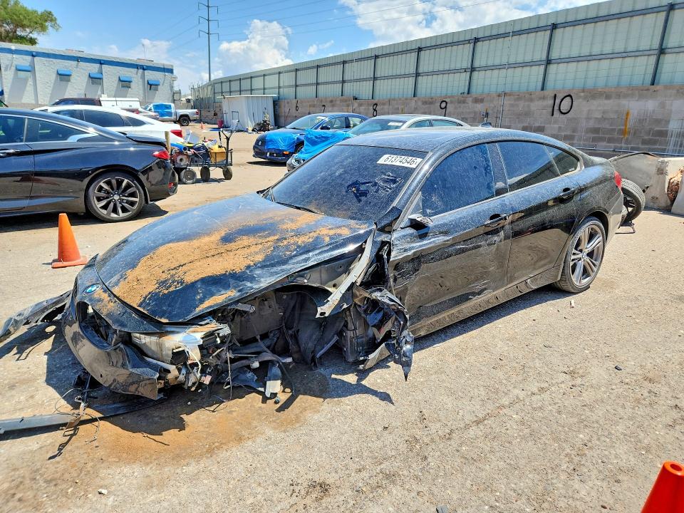 2017 BMW 4er VIN WBA4F7C5XHG787023 COPART salvage auction — FRONT END, Nm - Certificate Of Title, sold $1,500 on 2026-07-30 (photo 1)